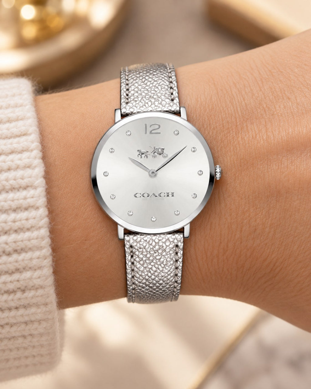 Coach watch 14502685 worn on wrist