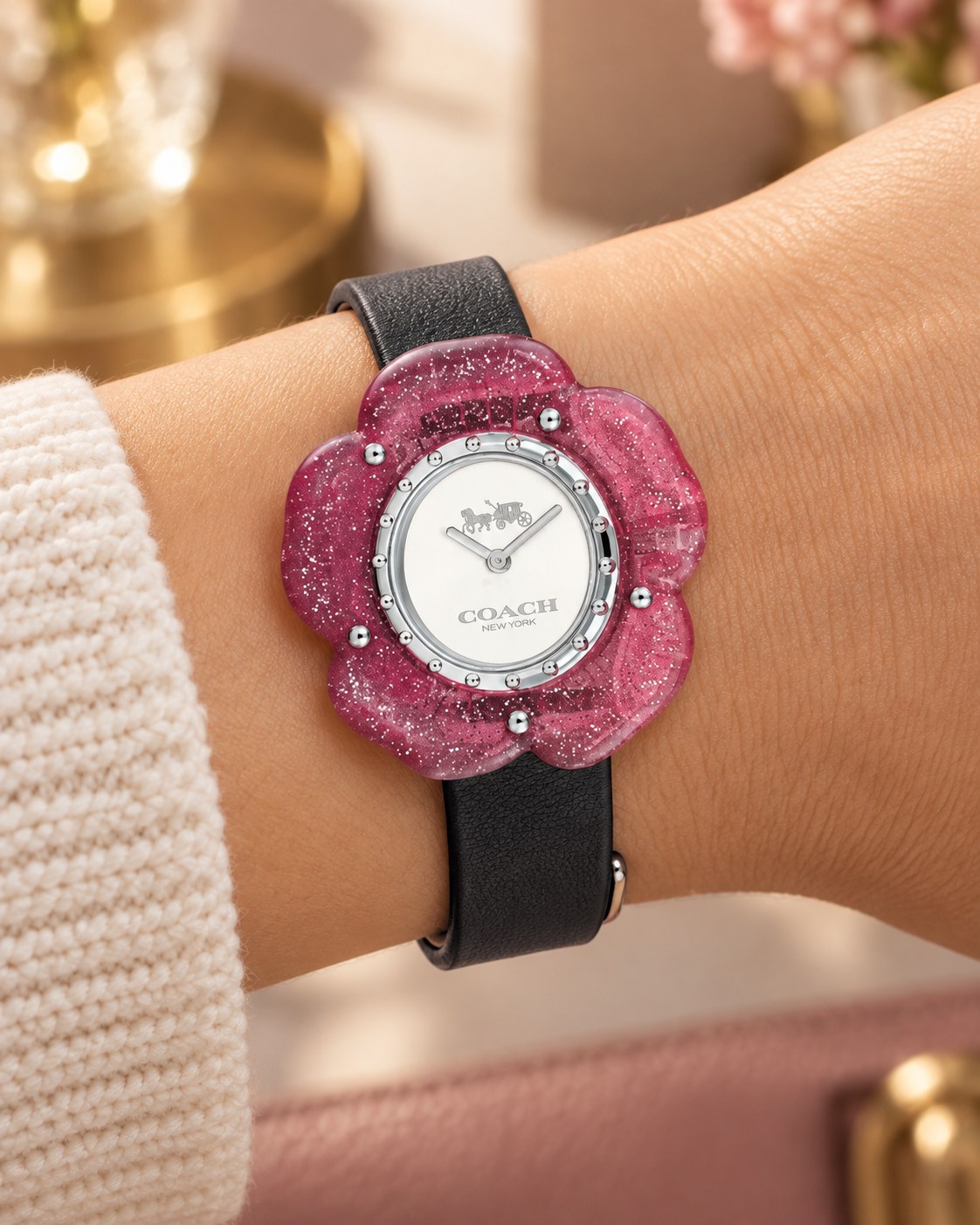 Coach watch 14503049 worn on wrist