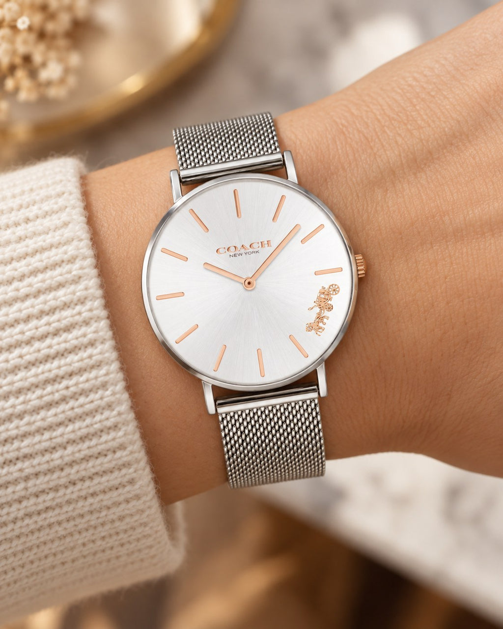 Coach watch 14503124 worn on wrist