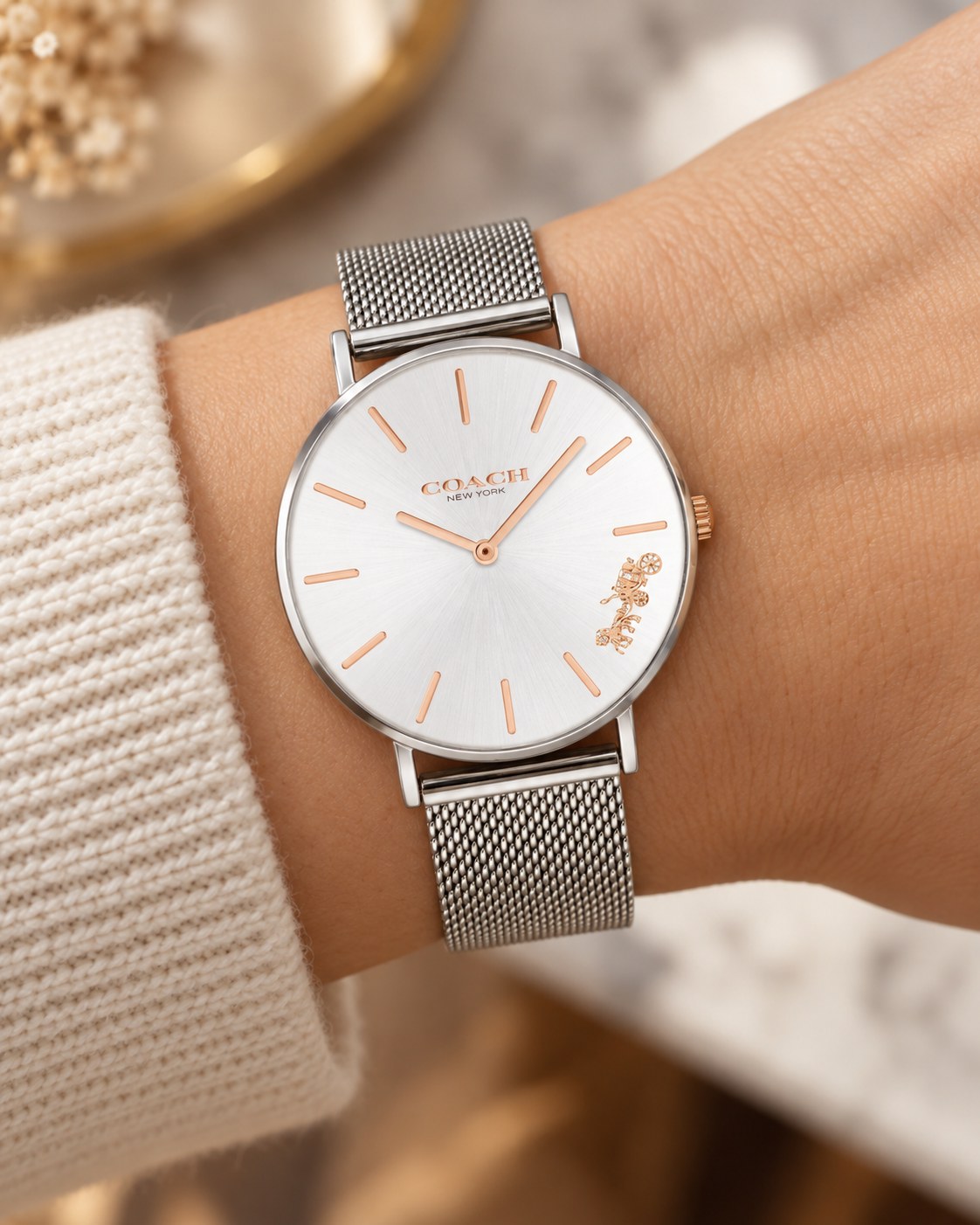 Coach watch 14503124 worn on wrist