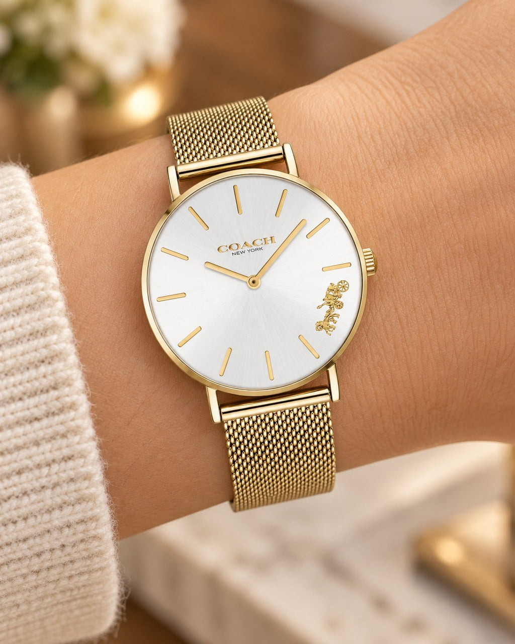 Coach watch 14503125 worn on wrist