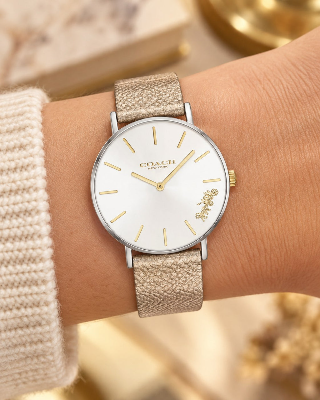 Coach watch 14503156 worn on wrist