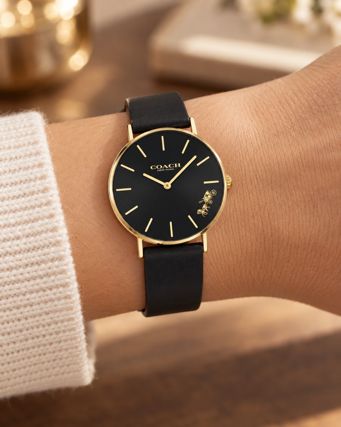 Coach watch 14503333 worn on wrist