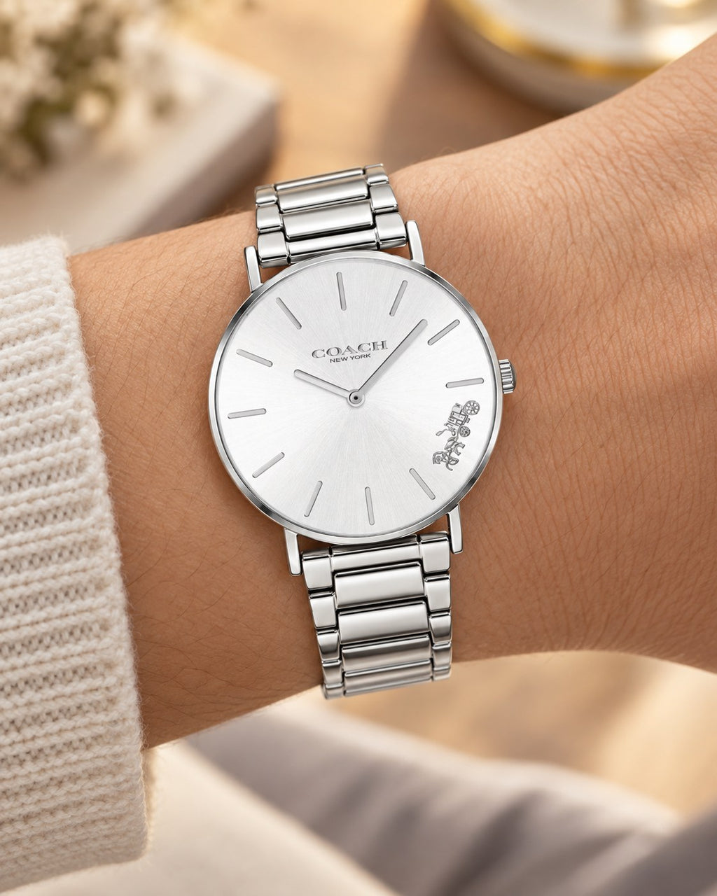 Coach watch 14503344 worn on wrist