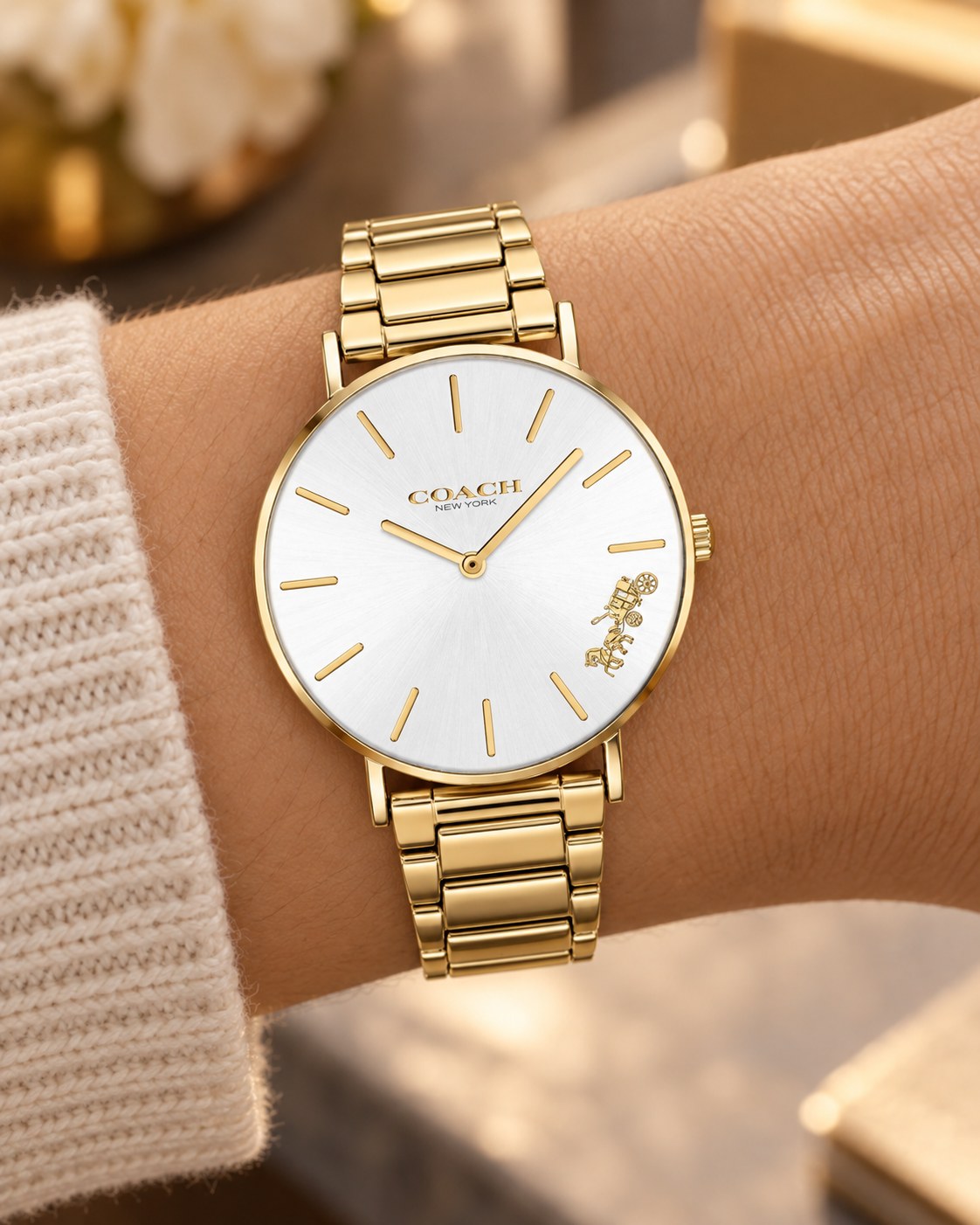 Coach watch 14503345 worn on wrist