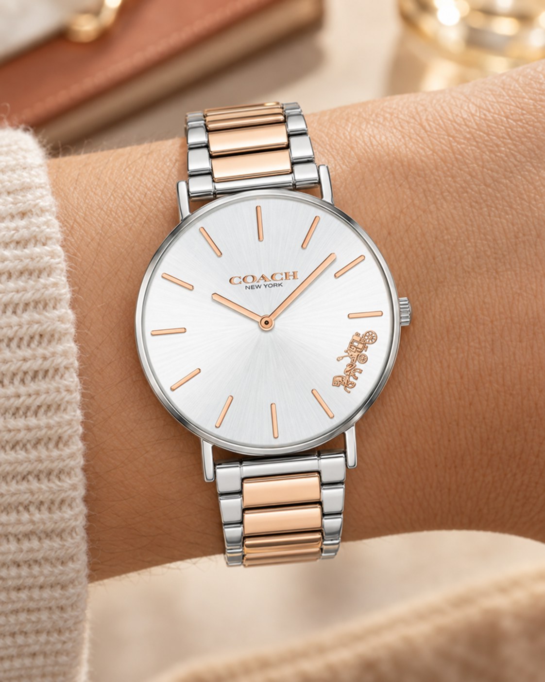 Coach watch 14503346 worn on wrist