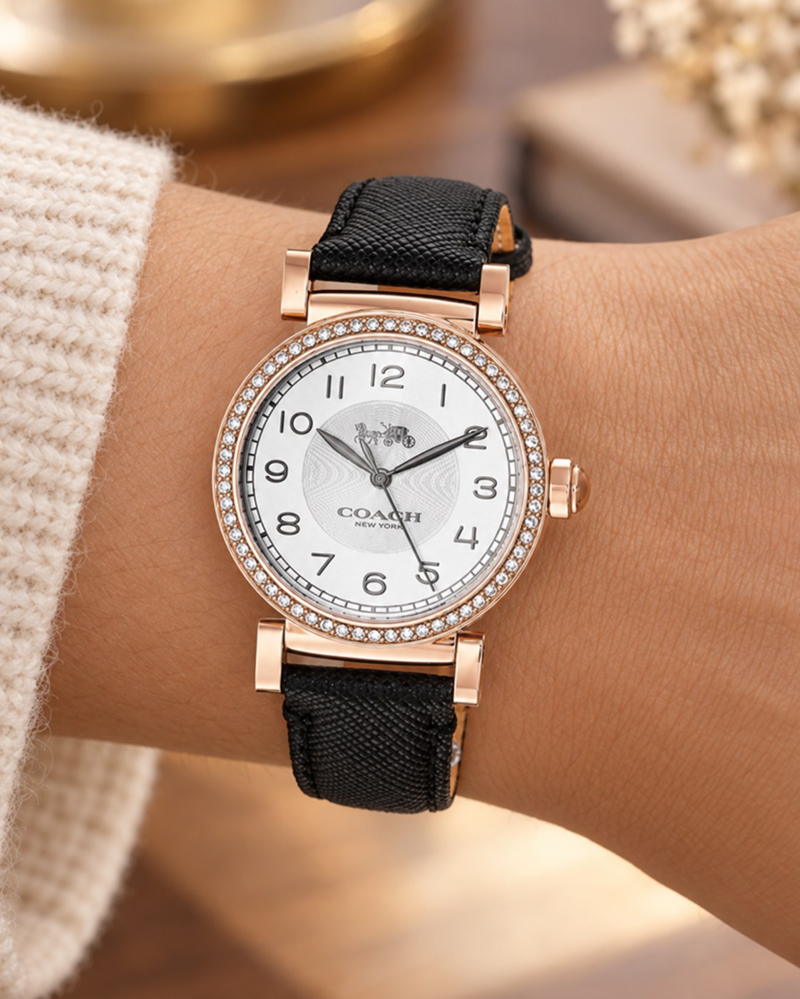 Coach watch 14503396 worn on wrist
