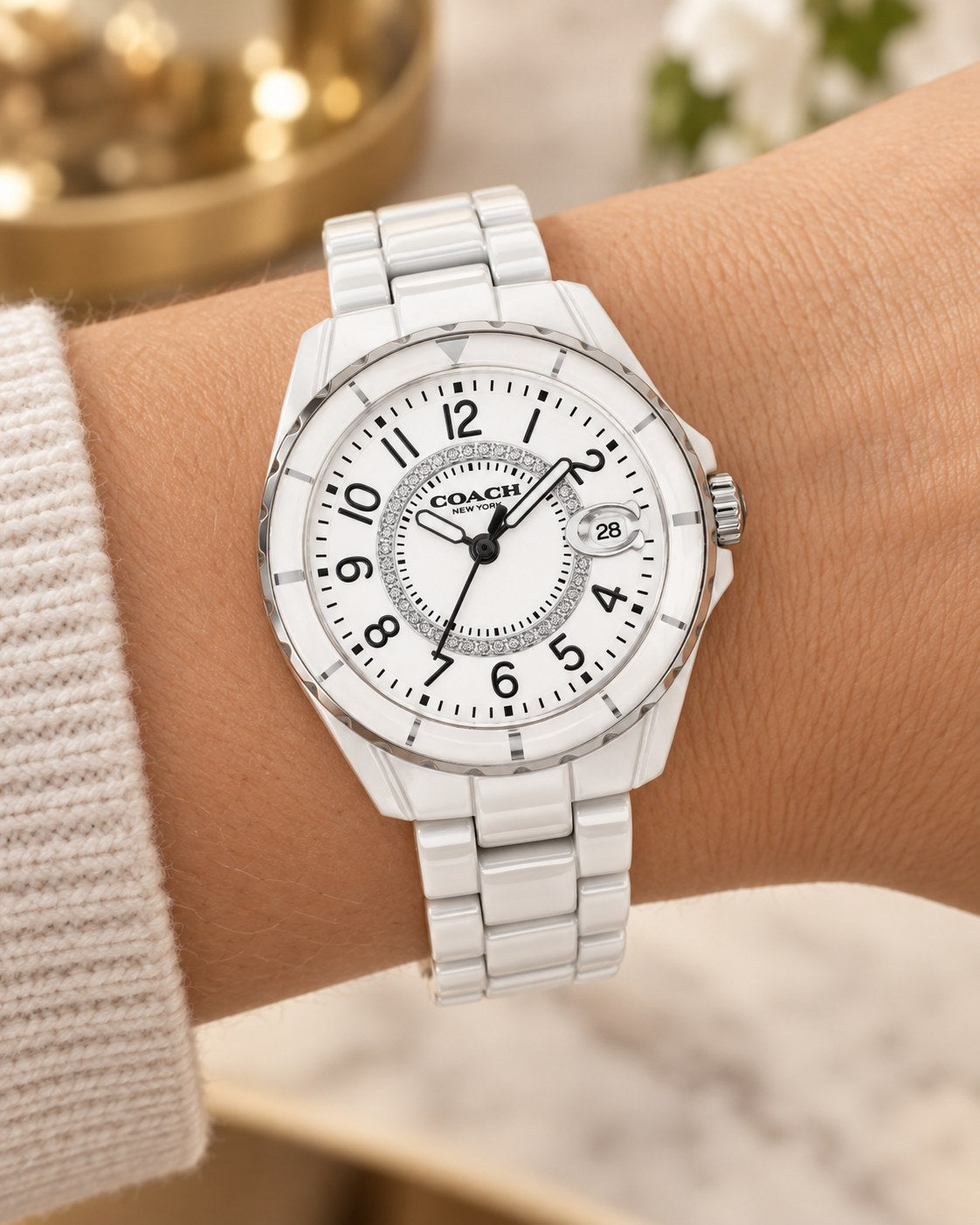 Coach watch 14503462 worn on wrist