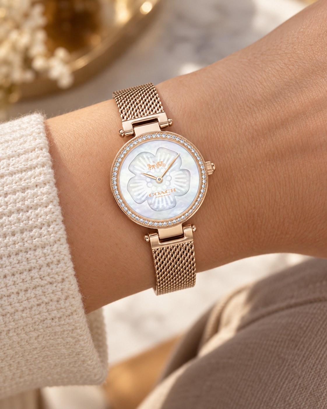 Coach watch 14503511 worn on wrist