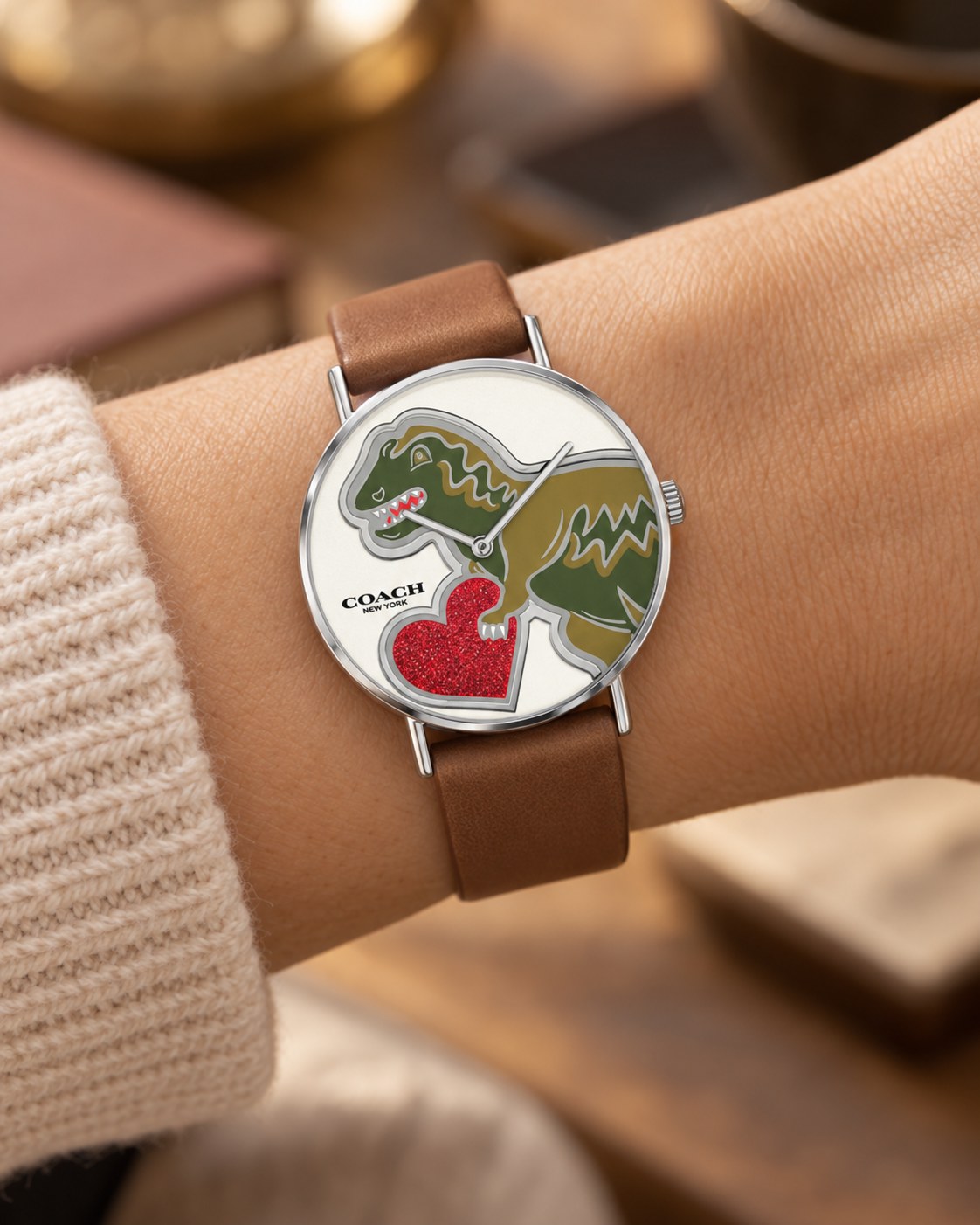Coach watch 14503514 worn on wrist