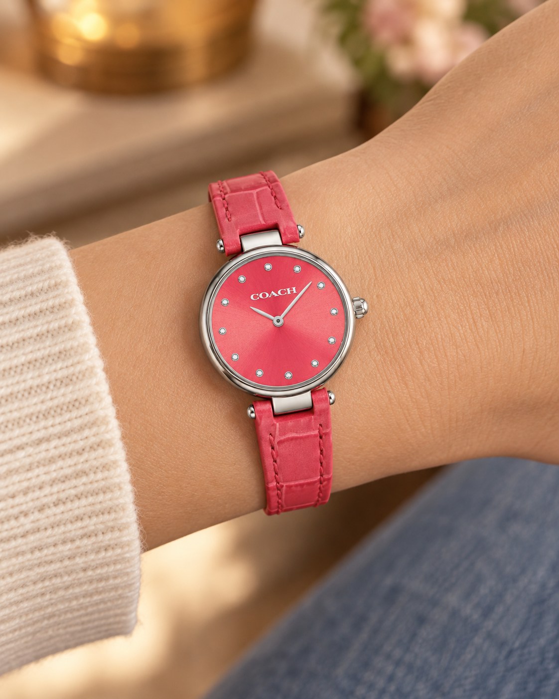 Coach watch 14503536 worn on wrist