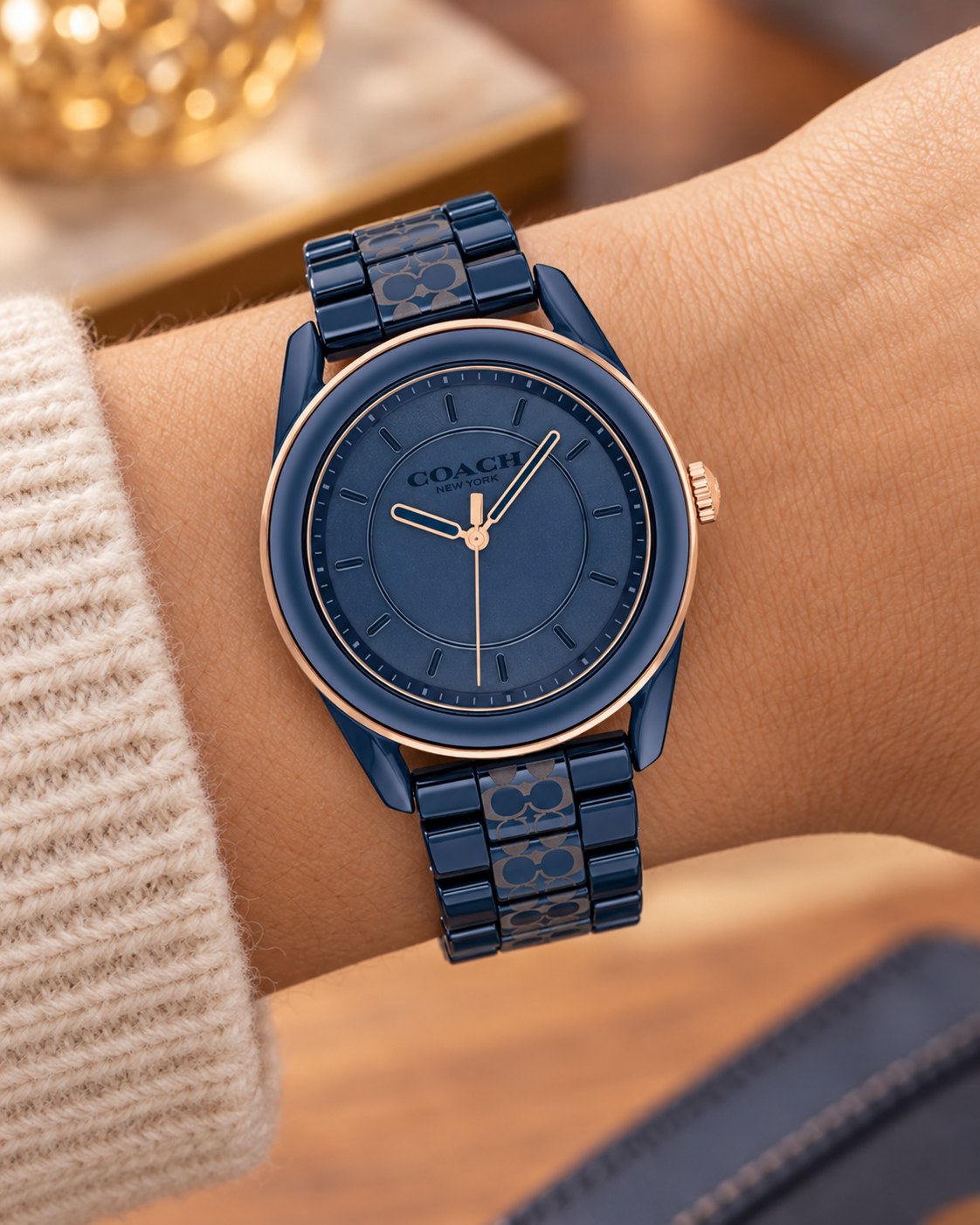 Coach watch 14503773 worn on wrist