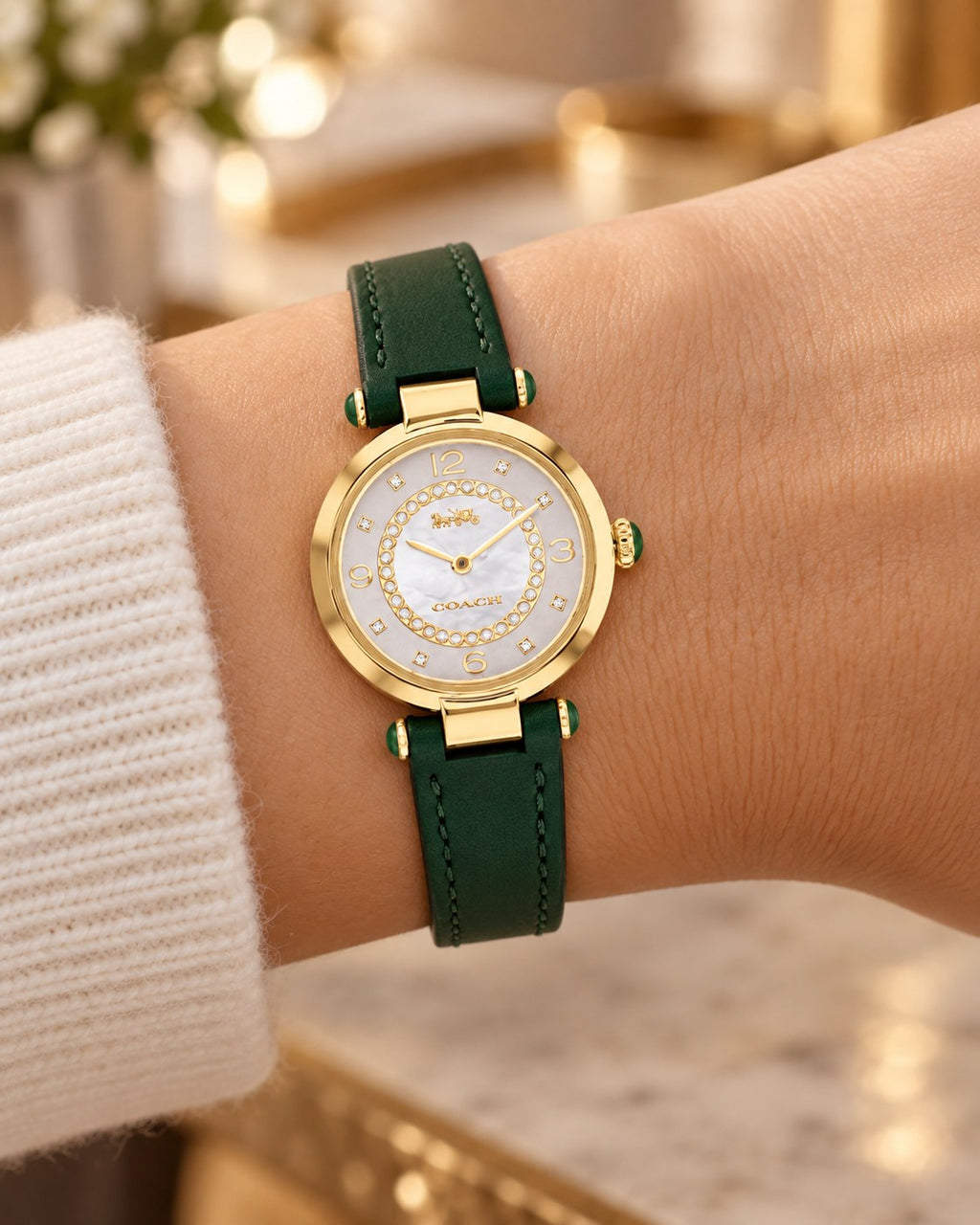 Coach watch 14503894 worn on wrist