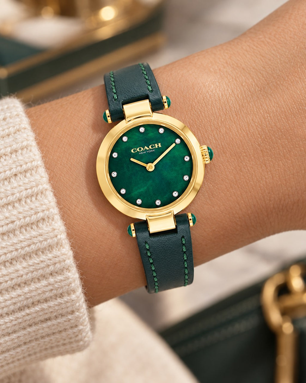 Coach watch 14503951 worn on wrist