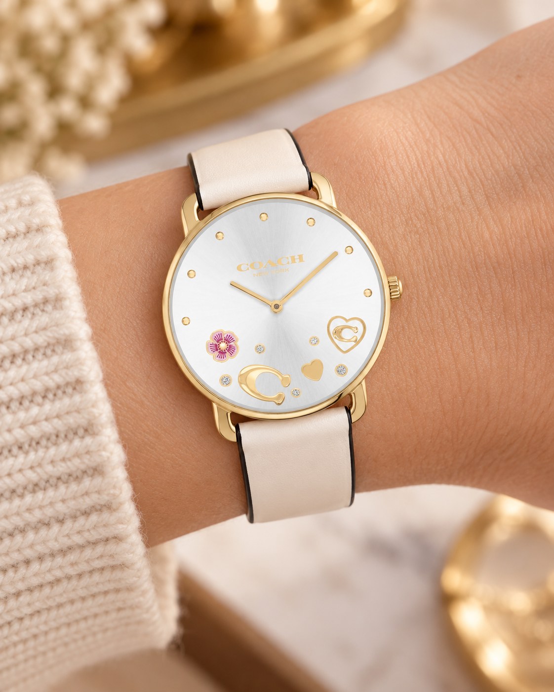 Coach watch 14504294 worn on wrist