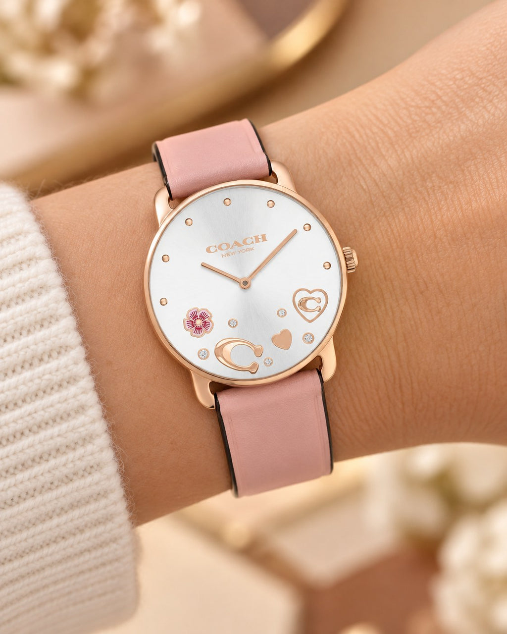 Coach watch 14504295 worn on wrist