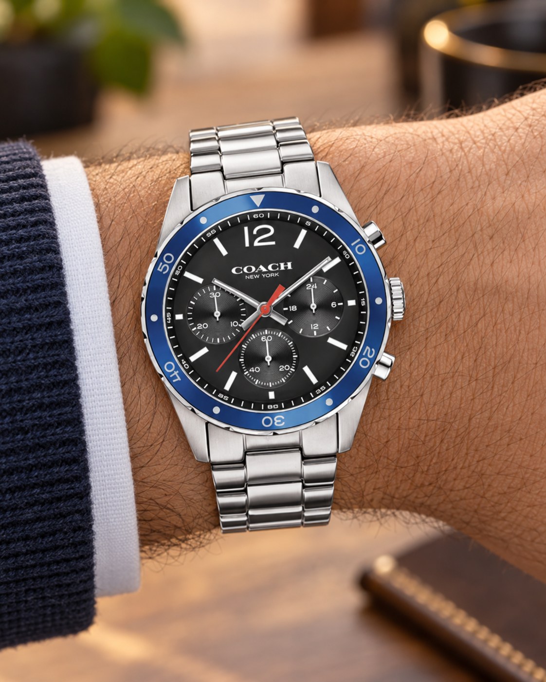 Coach watch 14602084 worn on wrist
