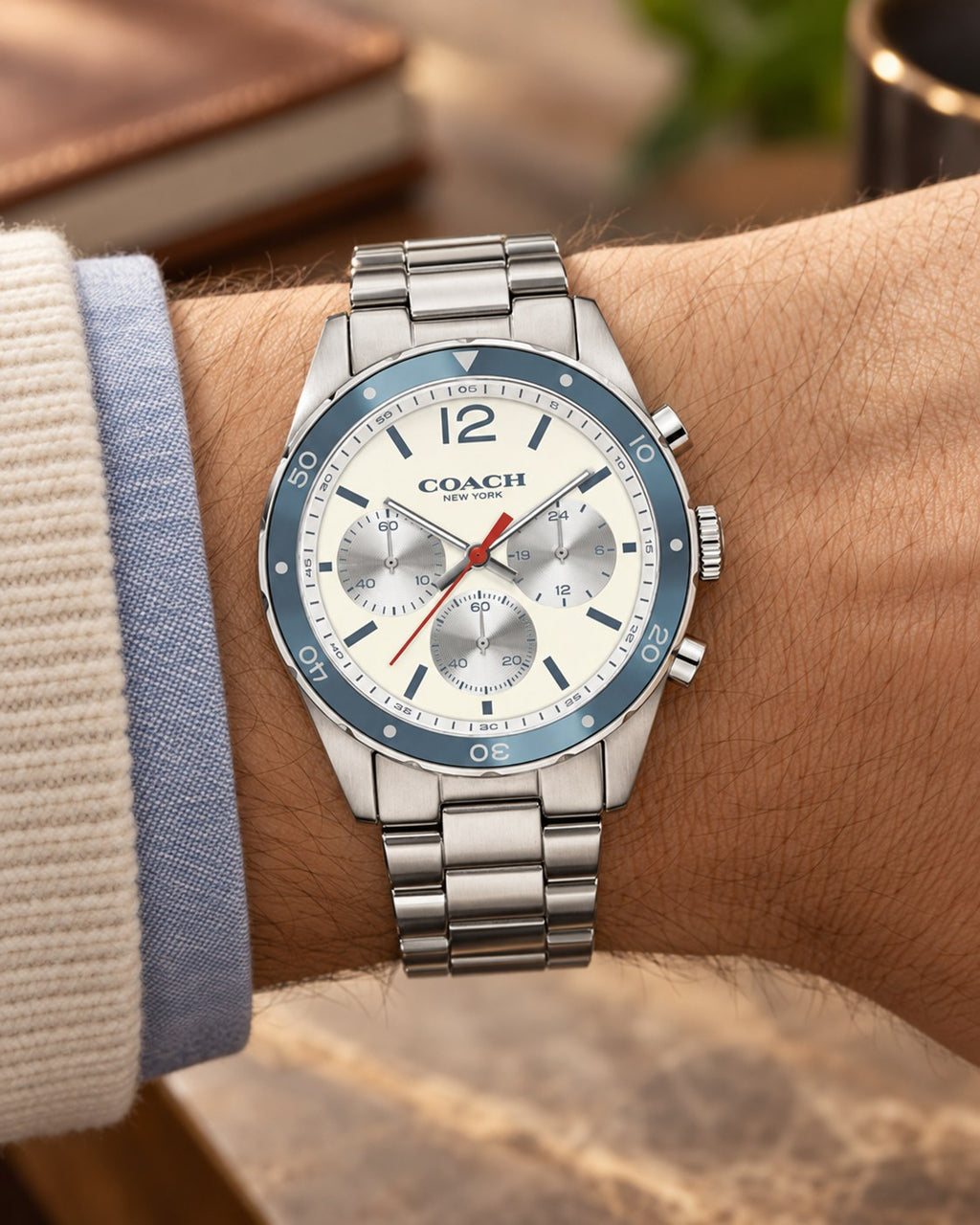Coach watch 14602085 worn on wrist