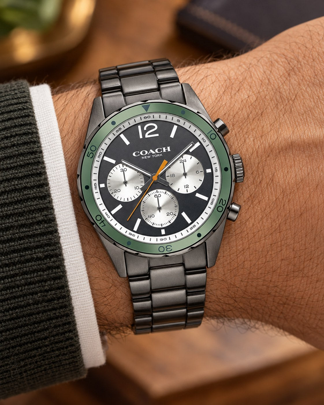 Coach watch 14602118 worn on wrist