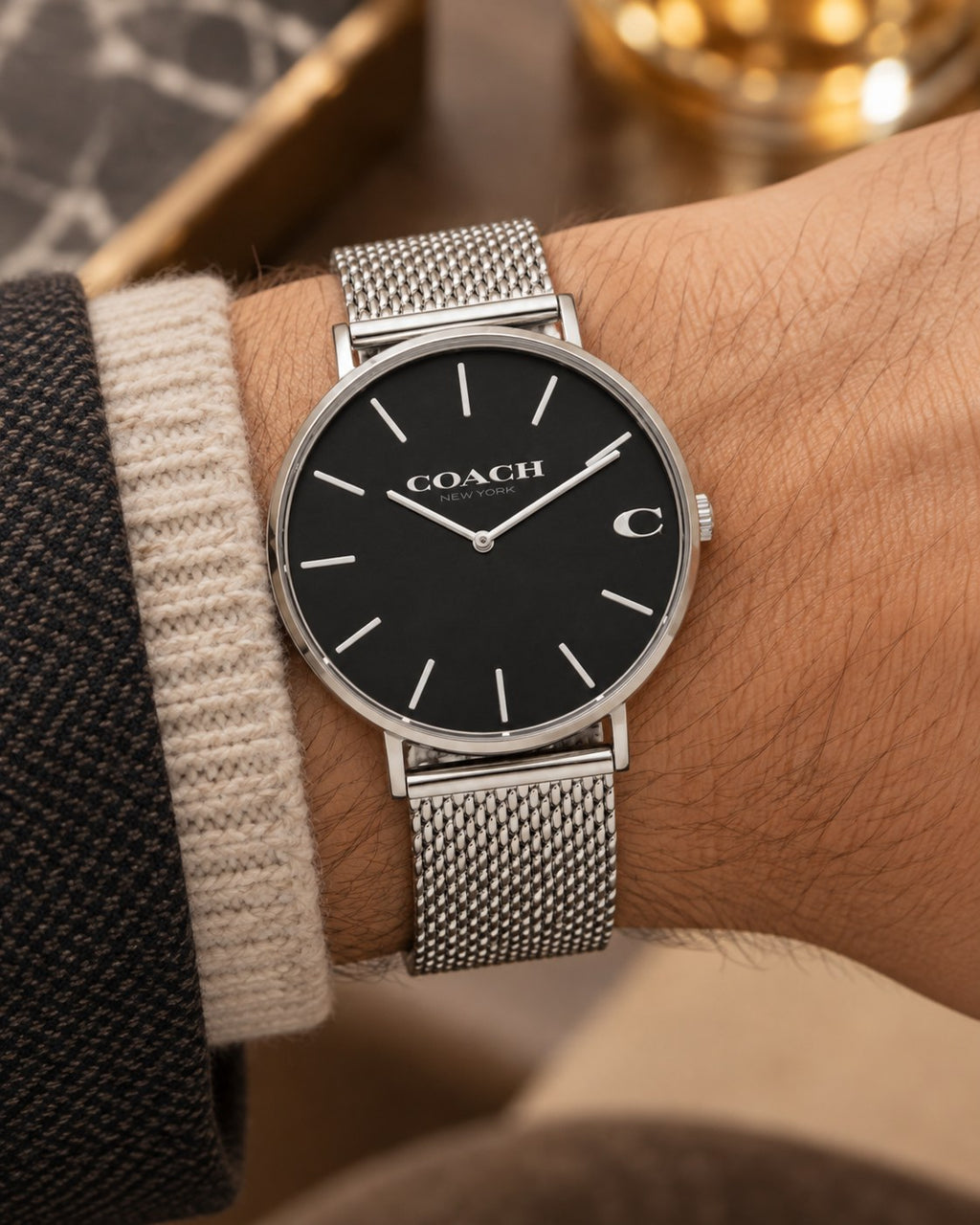 Coach watch 14602144 worn on wrist