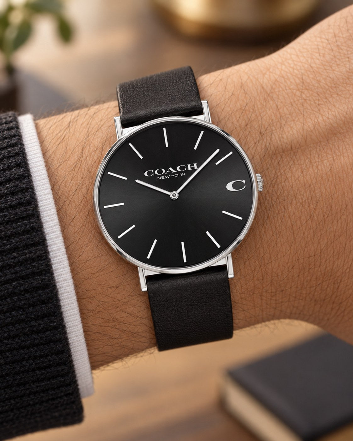 Coach watch 14602149 worn on wrist