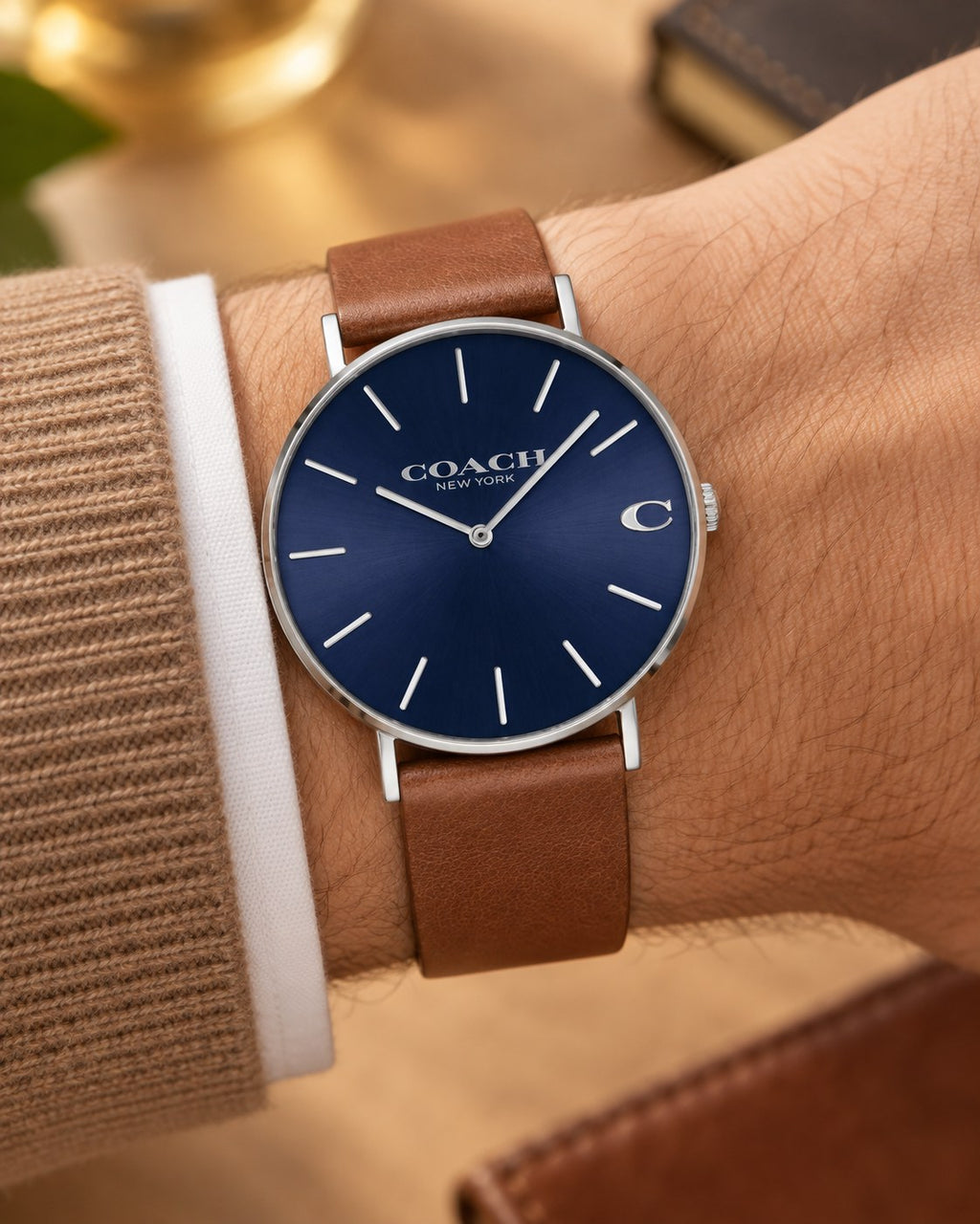 Coach watch 14602151 worn on wrist