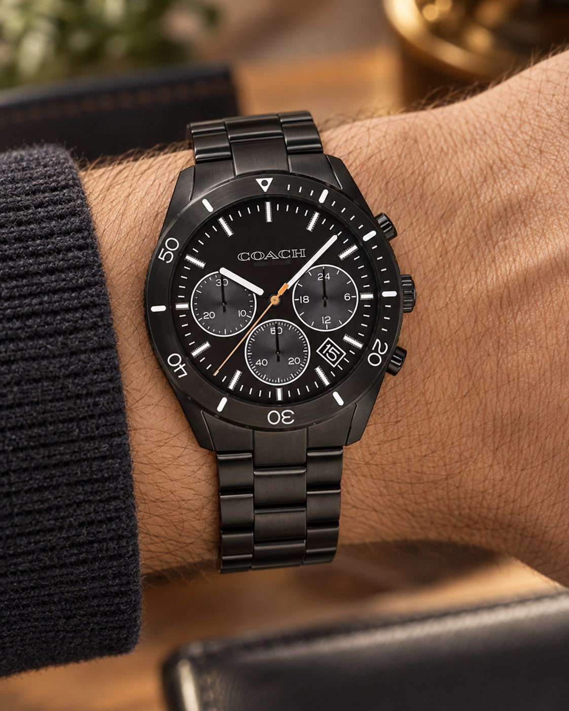 Coach watch 14602386 worn on wrist