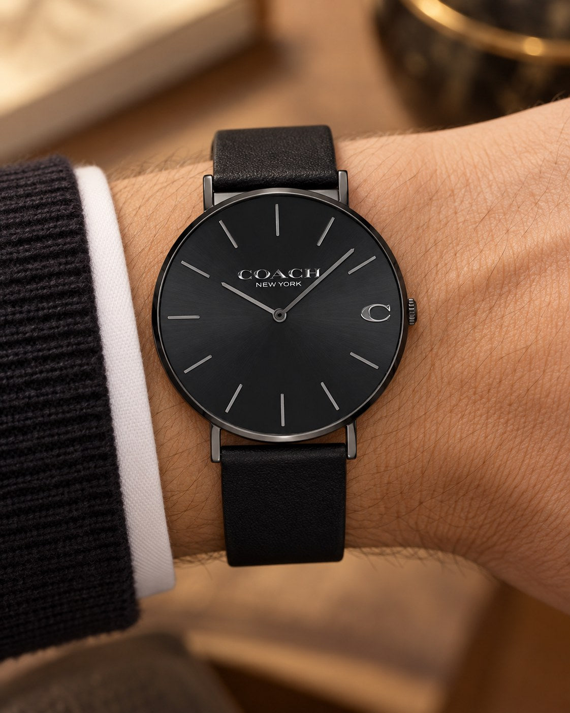Coach watch 14602434 worn on wrist
