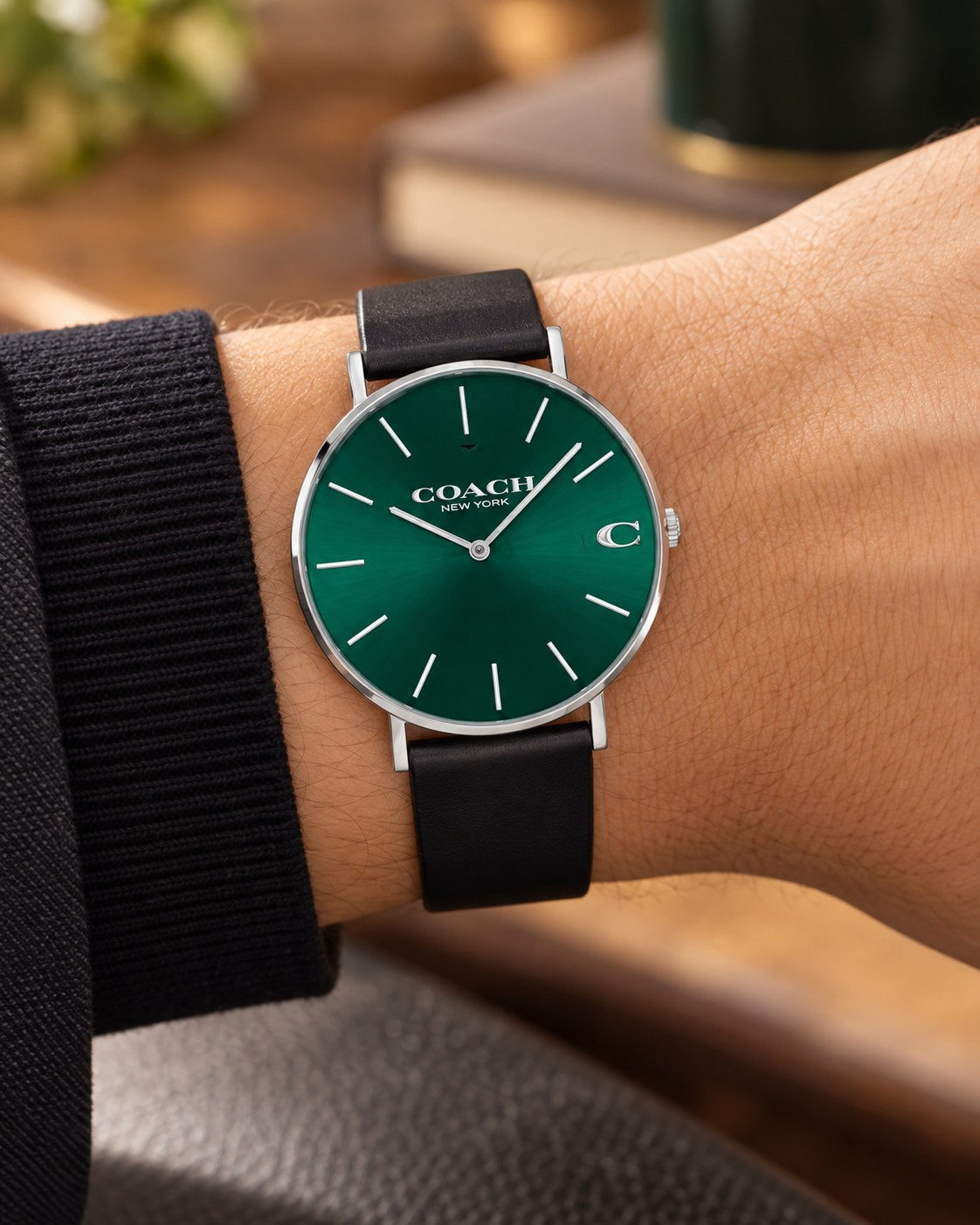 Coach watch 14602436 worn on wrist