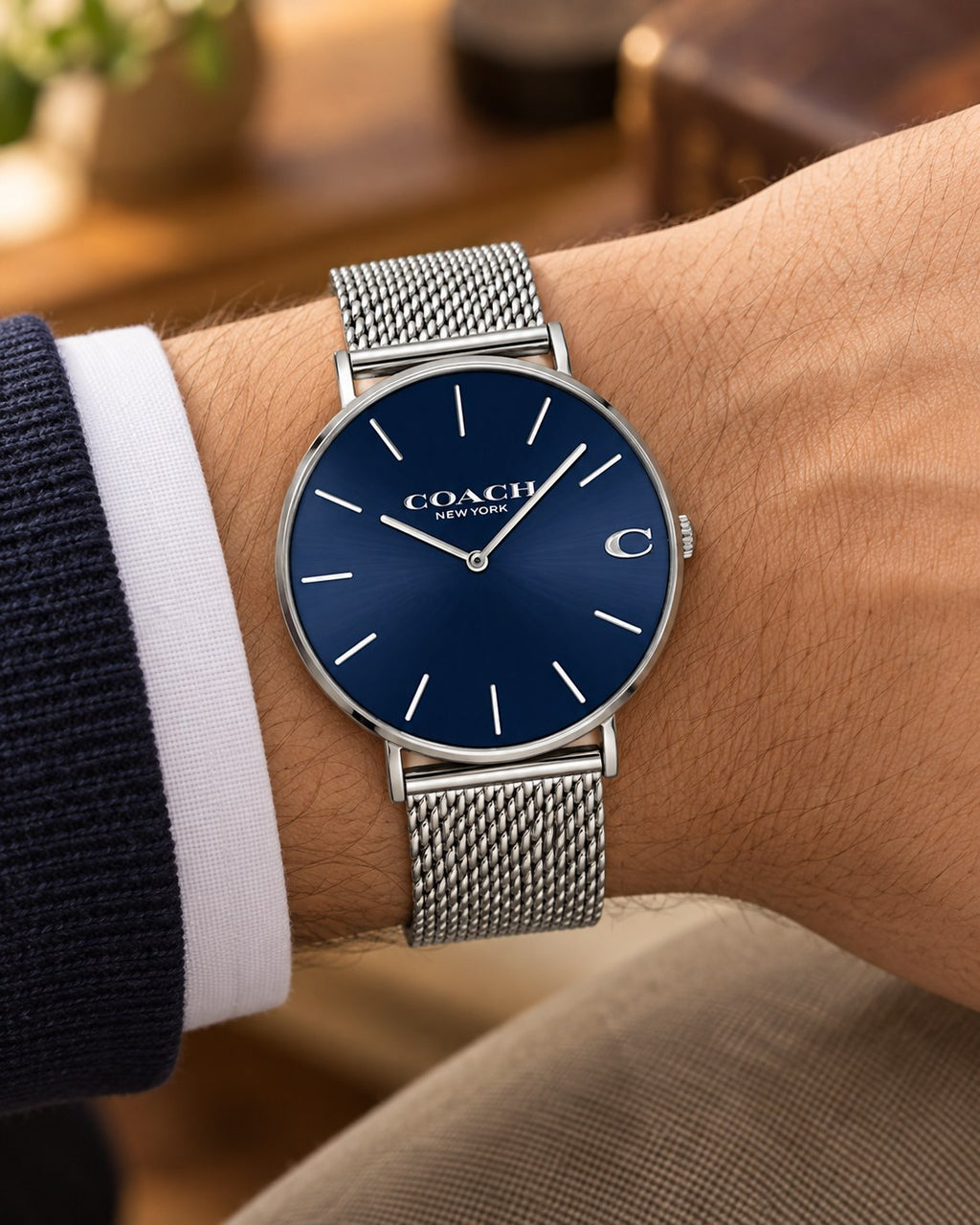 Coach watch 14602437 worn on wrist