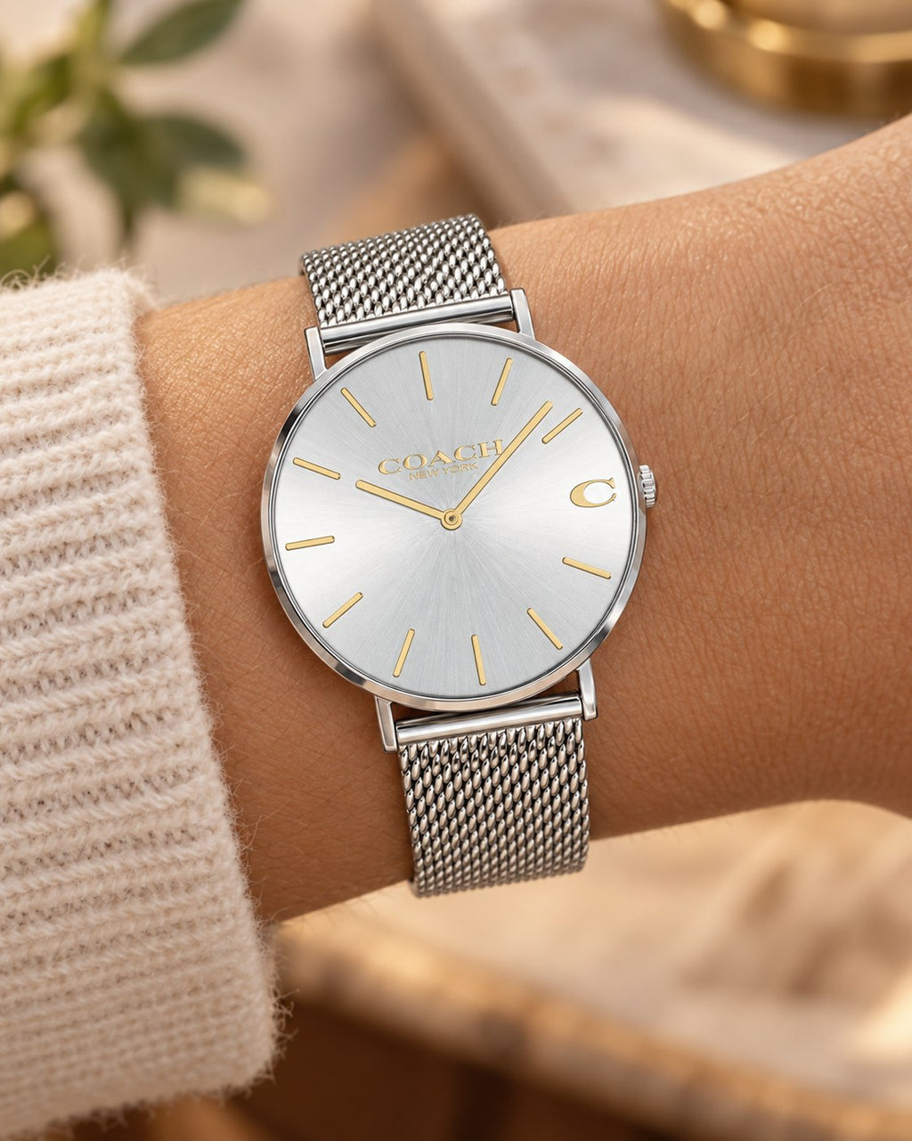 Coach watch 14602439 worn on wrist