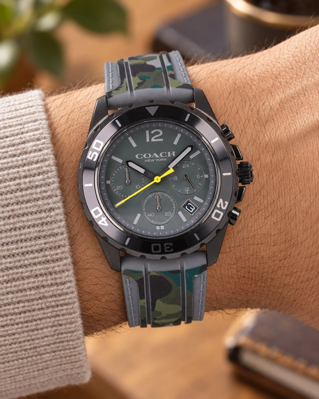 Coach watch 14602567 worn on wrist