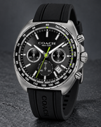 Coach Charter Chronograph Men's Watch 44mm – Black/Grey – 14602709 – three-quarter profile
