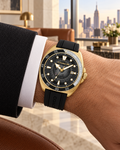 Coach Charter Automatic Men's Watch 44.5mm – Black/Gold – 14602718 – on wrist