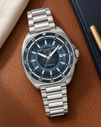 Coach Charter 14602711 stainless steel watch luxury flat lay