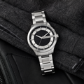 Armani Exchange AX2179 men's silver watch lifestyle