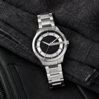 Armani Exchange AX2179 men's silver watch lifestyle