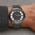 Armani Exchange AX2188 men's gunmetal watch on wrist