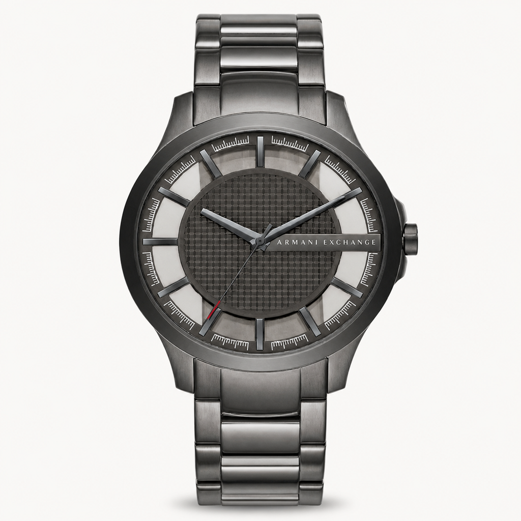 Armani Exchange AX2188 men's gunmetal watch front packshot
