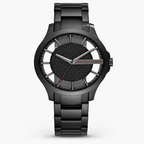 Armani Exchange AX2189 men's black gunmetal watch front packshot