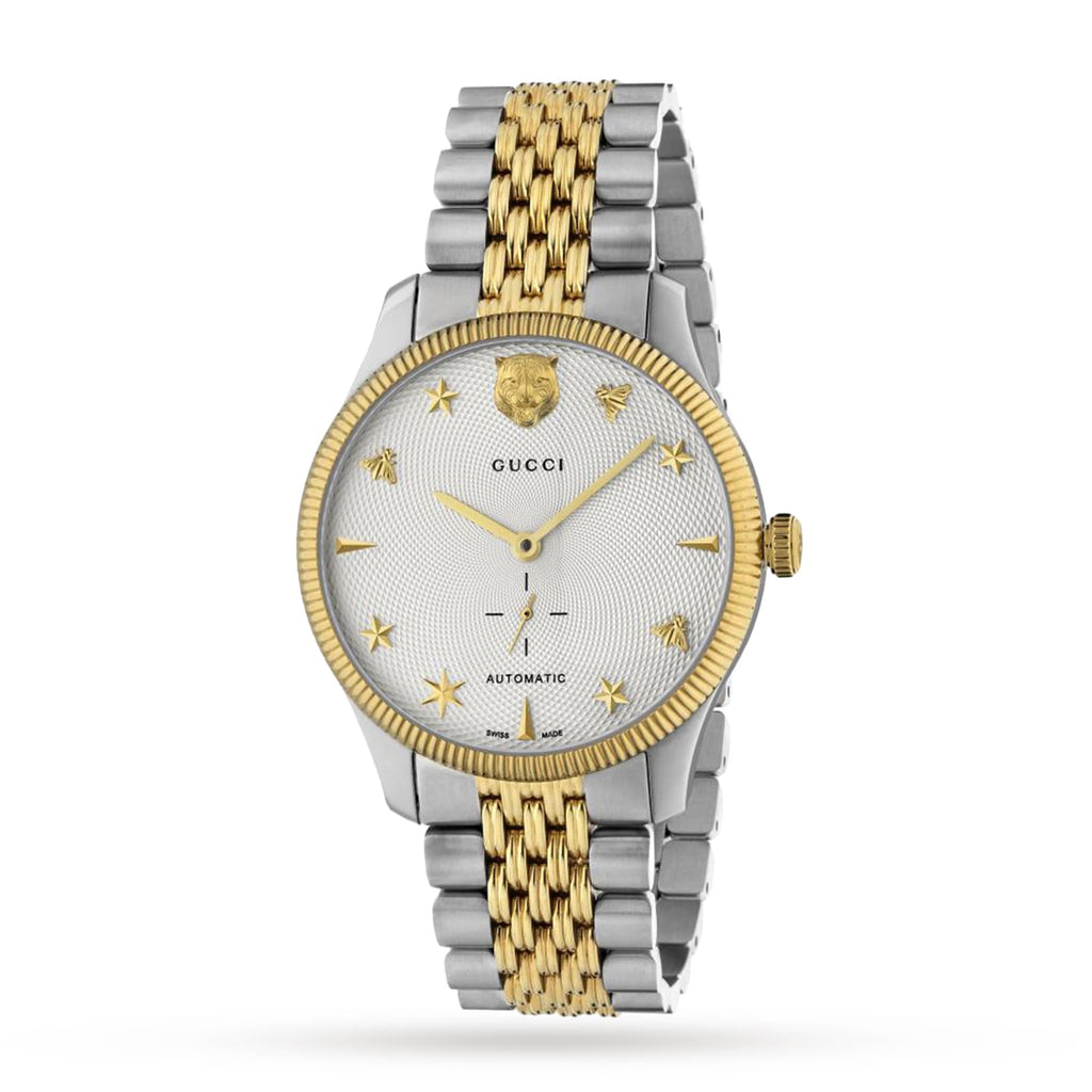 Gucci G-Timeless 40mm Automatic Men's Watch – Two-Tone – YA126356 product view 1