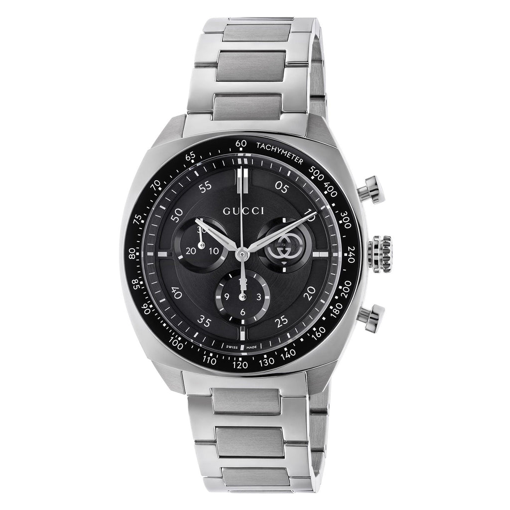 Gucci Interlocking 41mm Chronograph Men's Watch – Black Dial – YA142316 product view 1