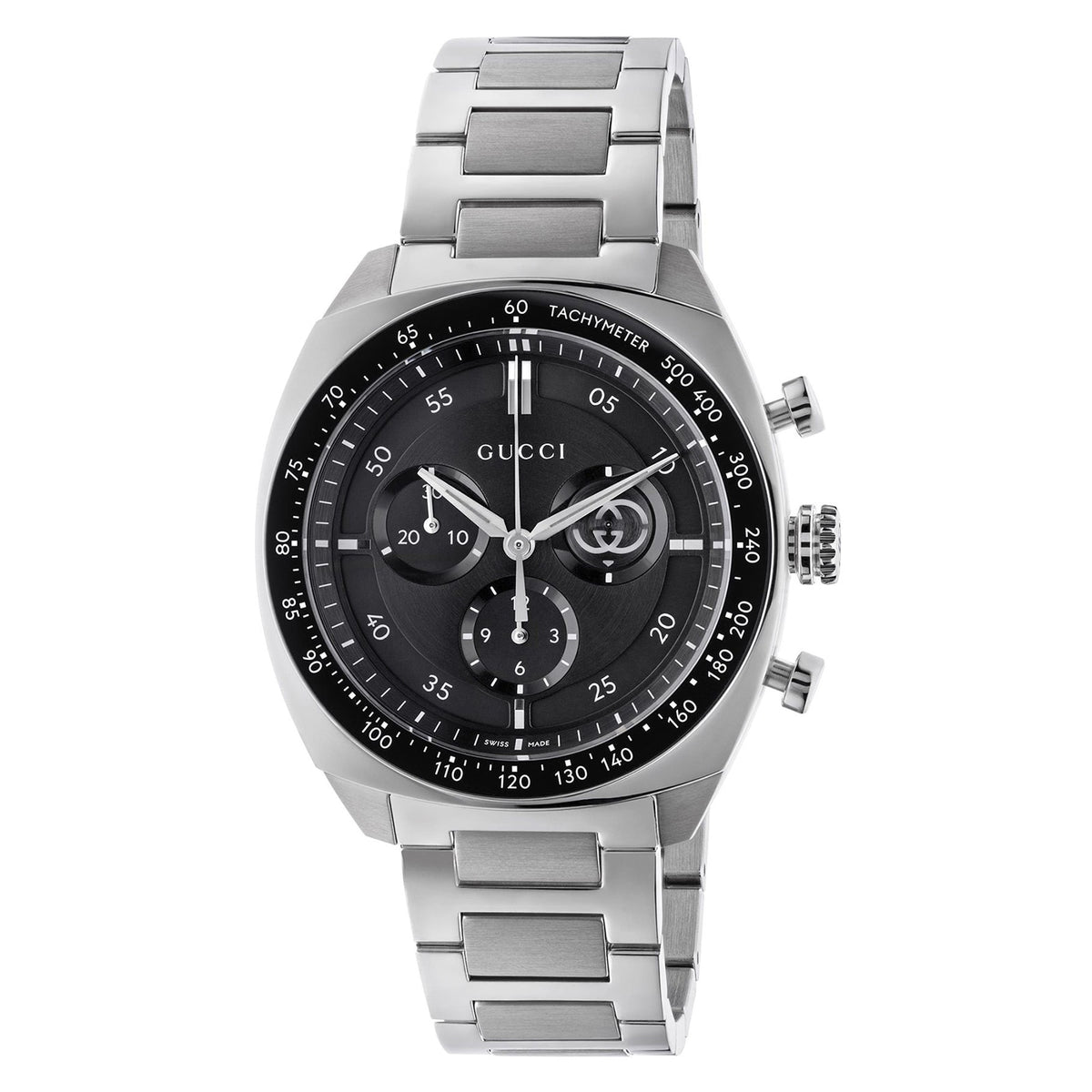 Gucci Interlocking 41mm Chronograph Men's Watch – Black Dial – YA142316 product view 1