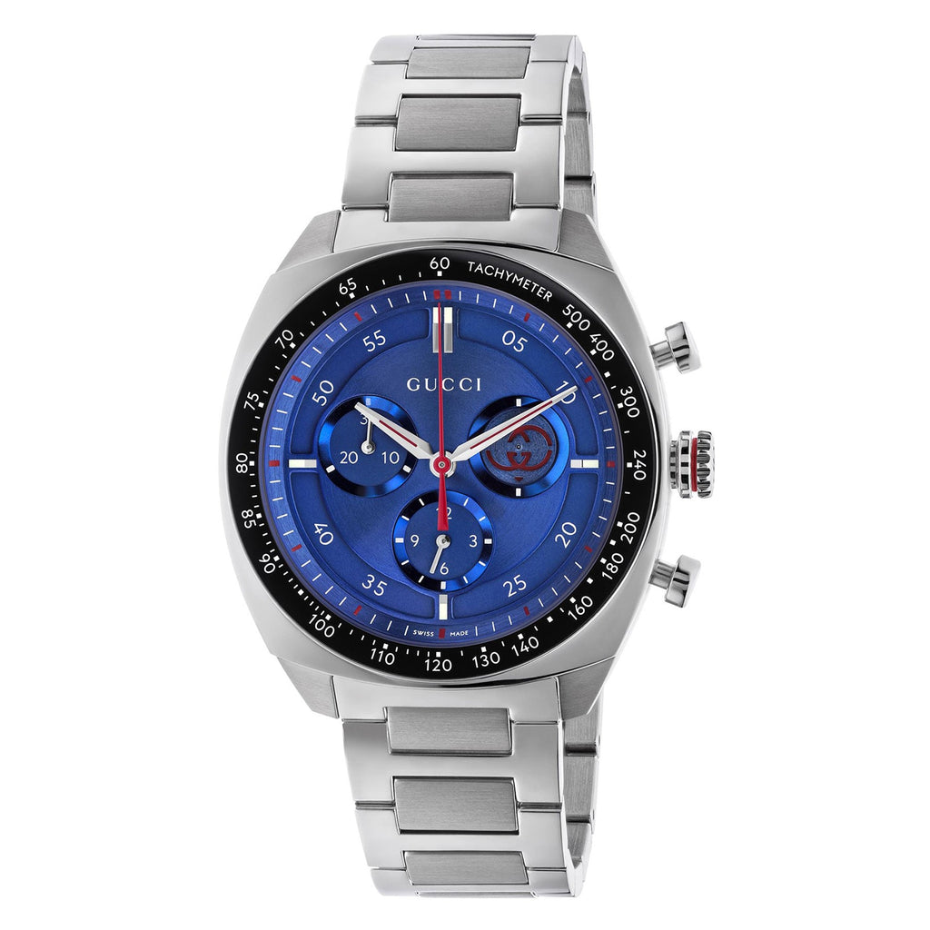 Gucci Interlocking 41mm Chronograph Men's Watch – Blue Dial – YA142317 product view 1