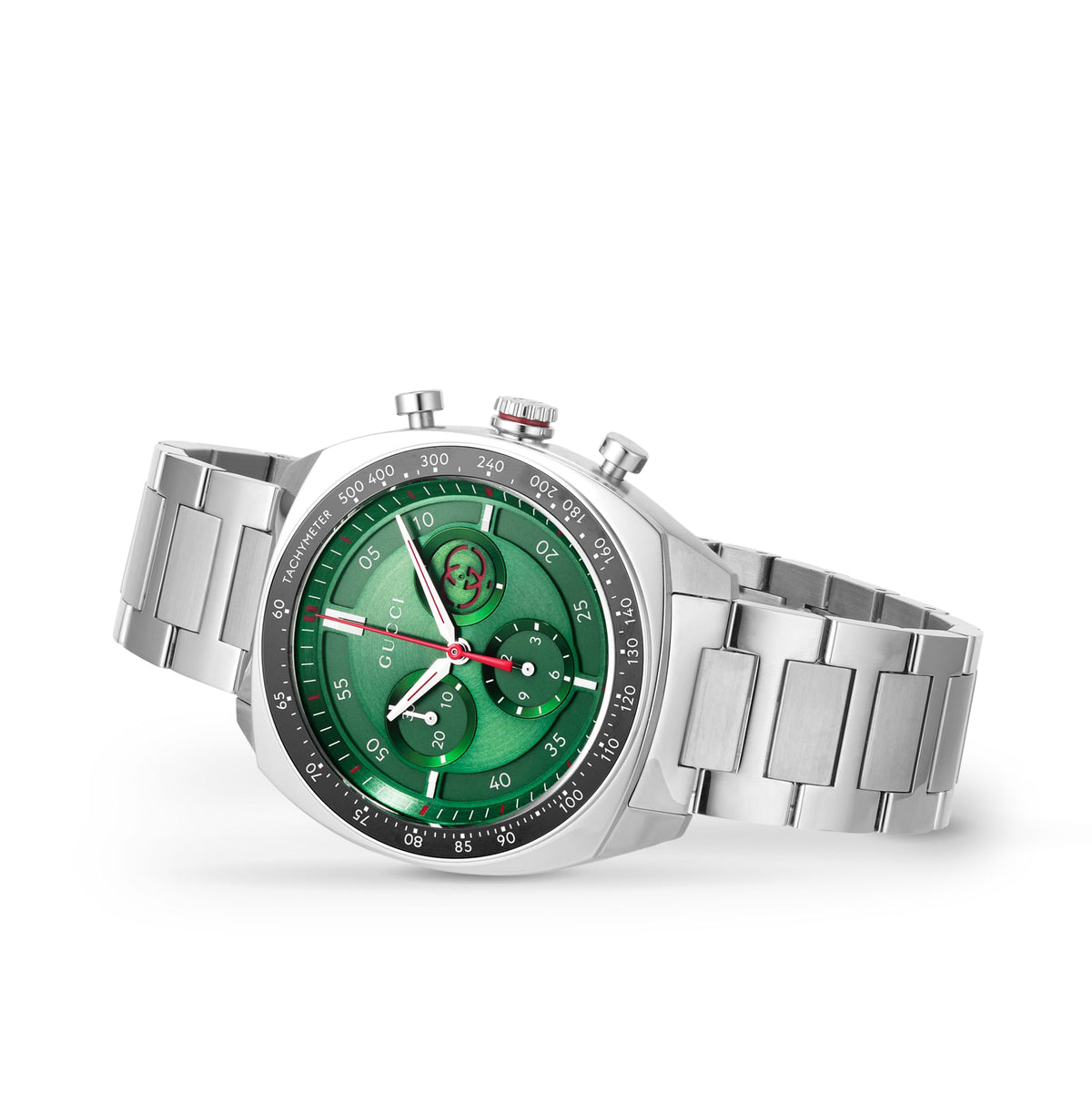 Gucci Interlocking 41mm Chronograph Men's Watch – Green Dial – YA142318 product view 4