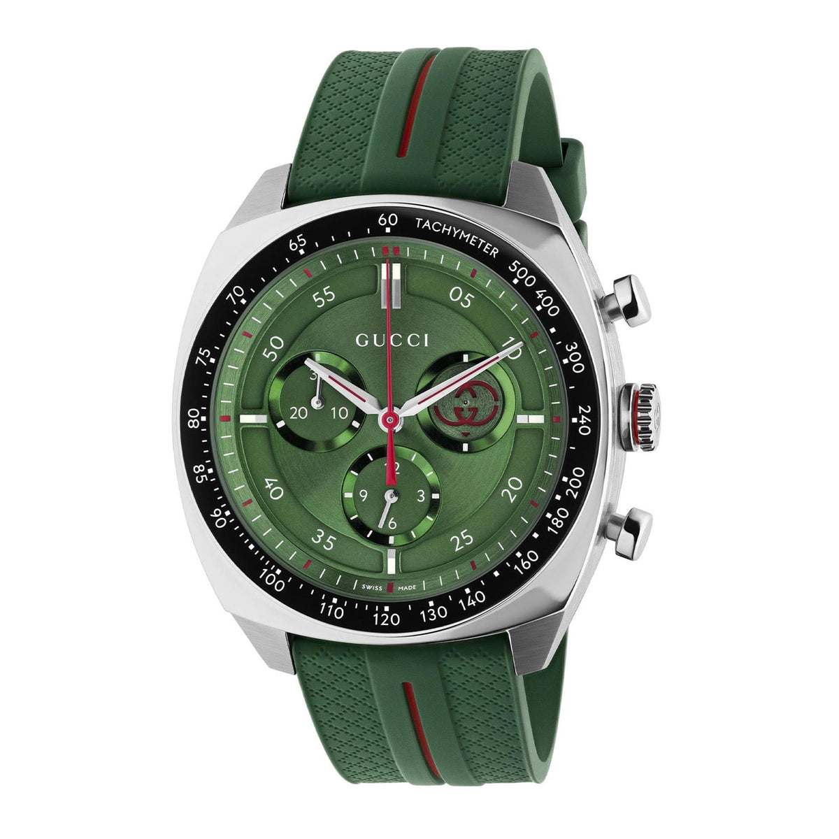 Gucci YA142319 green dial front view