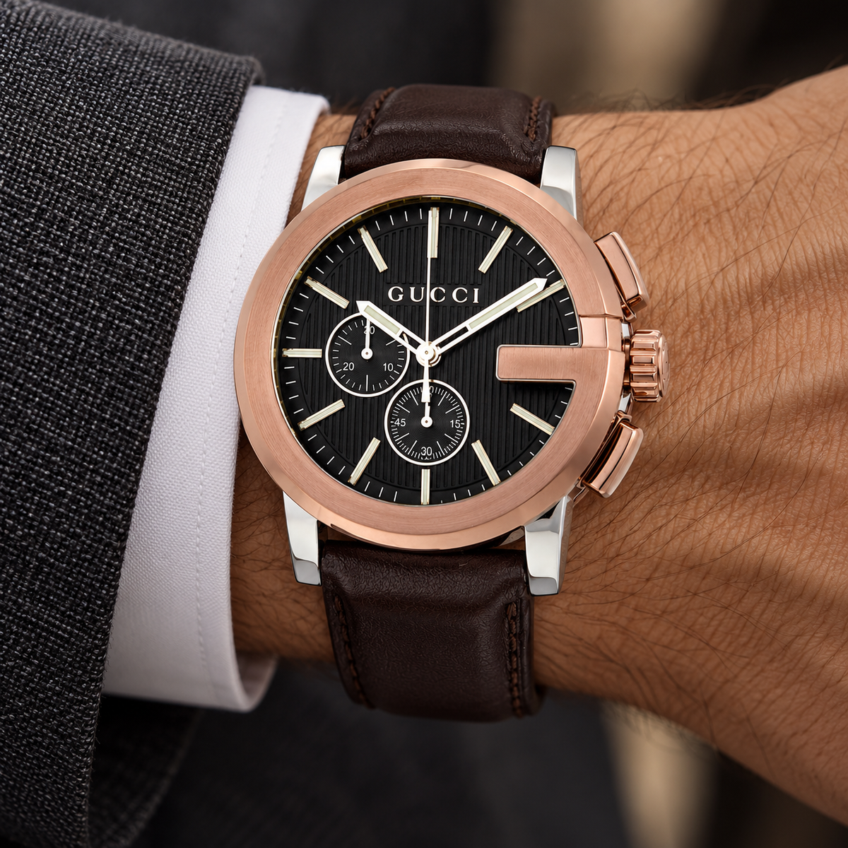 Gucci G-Chrono XL YA101202 menswear wrist view