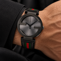 Gucci Interlocking YA133206 men's watch on wrist