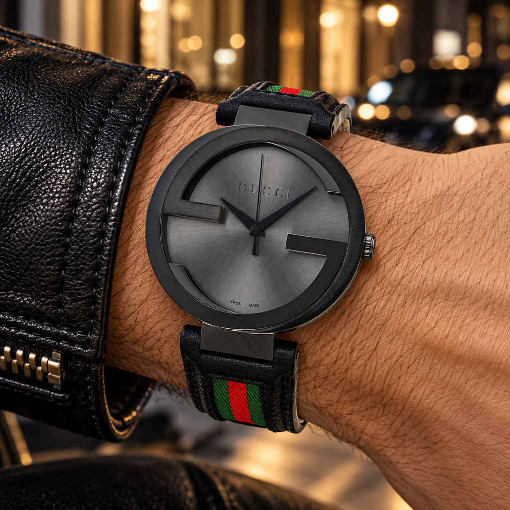 Gucci Interlocking YA133206 urban wrist view