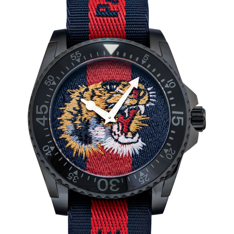 Gucci Dive XL Tiger 45mm Men's Watch YA136215 – product view 1